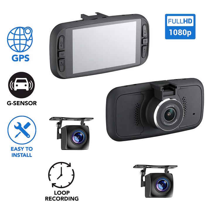 TD 2nd Gen 2K EagleEye 3 Cam GPS Dash Cam System - Record 3 Viewpoints Now With Wifi