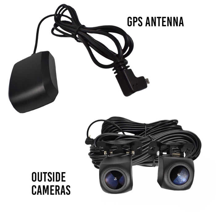 TD 2nd Gen 2K EagleEye 3 Cam GPS Dash Cam System - Record 3 Viewpoints Now With Wifi