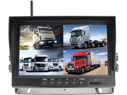 2nd GEN 9" Quad Screen Digital Wireless LCD with DVR (no cameras)