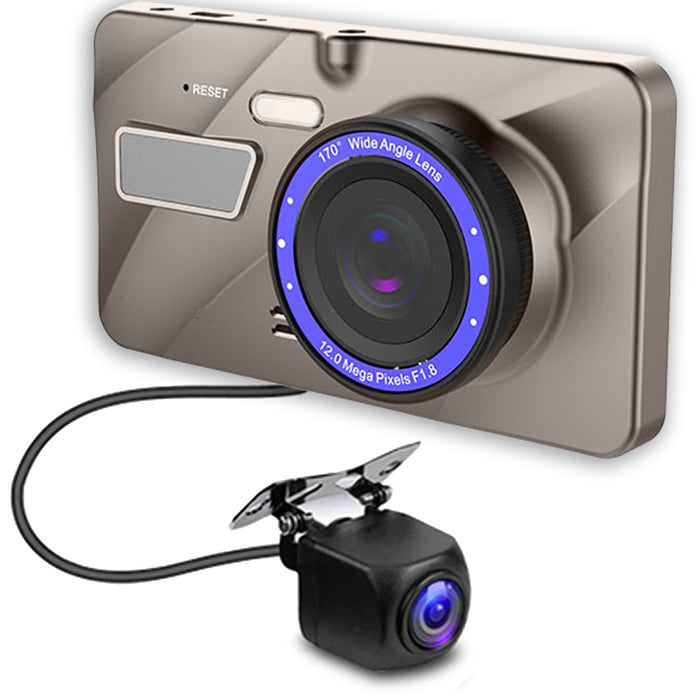 4th Gen Dual DVR Dash Cam with Touch Screen - 2 Cam System