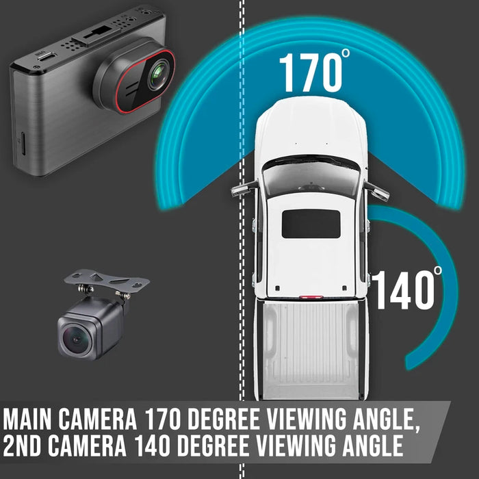 WIFI 2nd Gen 2K Quad (4) Pinnacle Touch Screen Dash Cam System