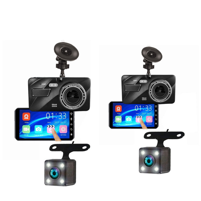 QUAD 2nd Gen Prime AHD Dash Cam with Touch Screen, Optional 2nd Camera
