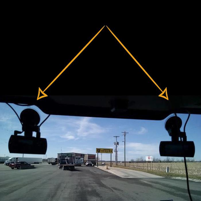 1080P Quad DVR Dash Cam - 4 Camera System