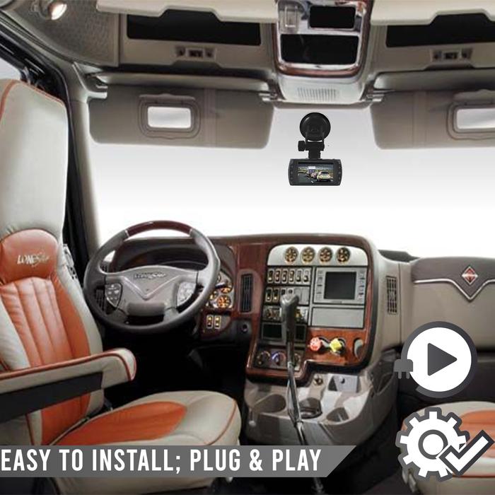 1080P Dual DVR Dash Cam - 2 Camera System