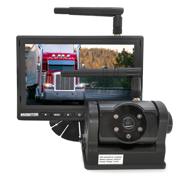 Top Dawg 1 to 4 Camera System with Built-In Battery & Magnet & 7" LCD Monitor!