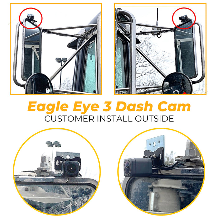 TD 2nd Gen 2K EagleEye 3 Cam GPS Dash Cam System - Record 3 Viewpoints Now With Wifi