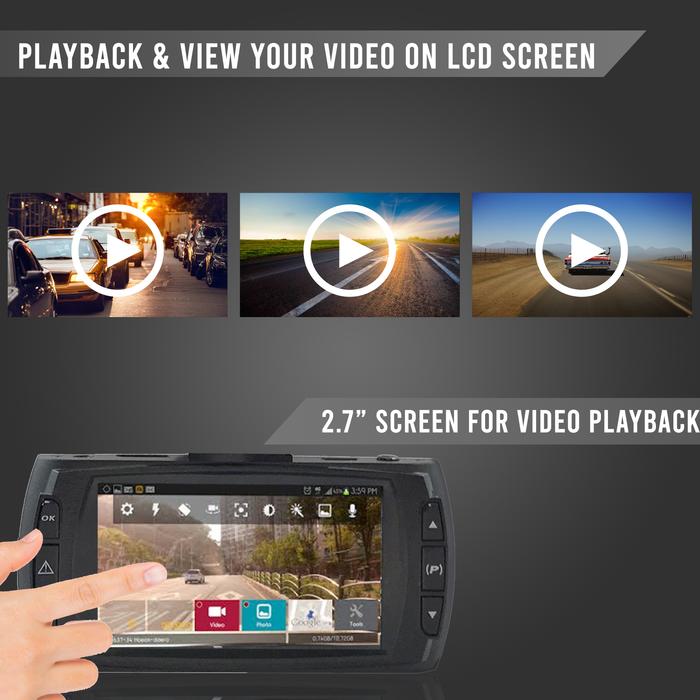 1080P Dual DVR Dash Cam - 2 Camera System