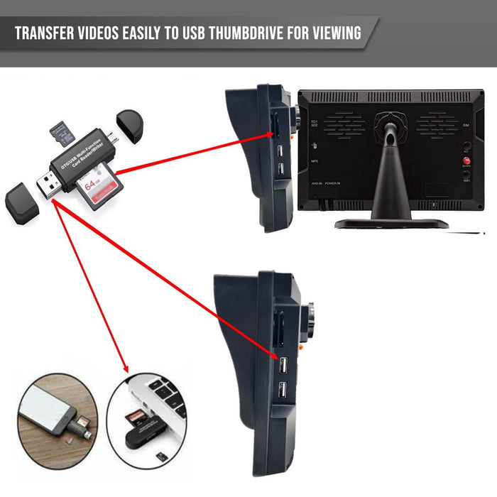Top Dawg 3RD Gen WIRED DVR Camera System with 10inch LCD