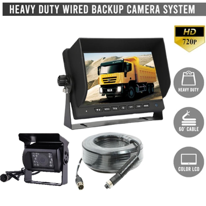 1st Gen Wired Backup Camera for Trucks, Heavy Duty, 7" LCD - DISCONTINUED