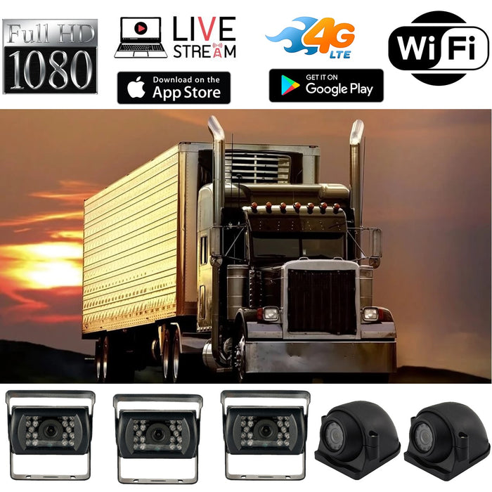Top Dawg Live Streaming MNVR 1080P 3-8 Cam System with Built-In 4G, WIFI, GPS
