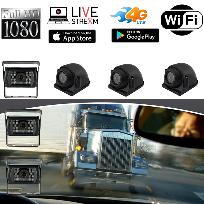 Top Dawg Live Streaming MNVR 1080P 3-8 Cam System with Built-In 4G, WIFI, GPS