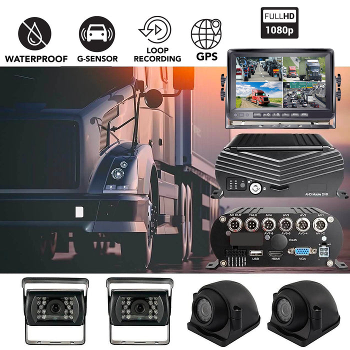 Top Dawg Live Streaming MNVR 1080P 3-8 Cam System with Built-In 4G, WIFI, GPS