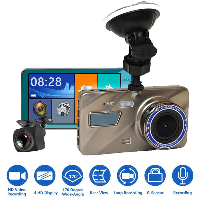 4th Gen 1080P Quad DVR Dash Cam - 4 Camera System
