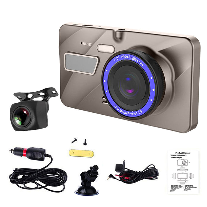 Boyo VTR217GW Dual Camera Full HD 2 Channel Dash Cam Recorder