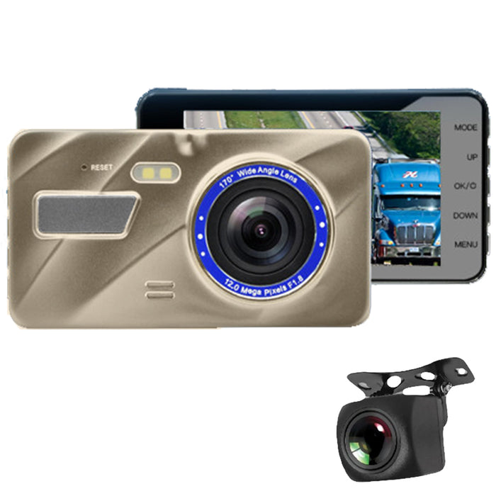 Boyo VTR217GW Dual Camera Full HD 2 Channel Dash Cam Recorder