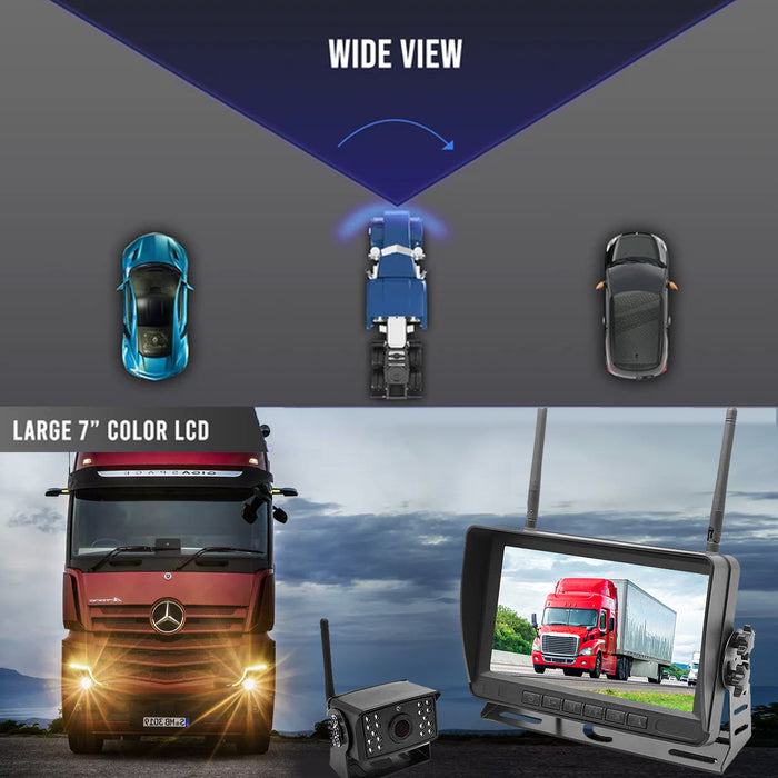 Top Dawg 2nd Gen 7in Monitor with 1-2 Digital Wireless Backup Camera System