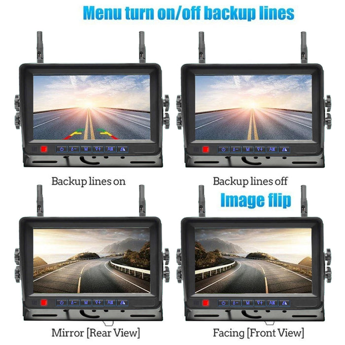 Top Dawg 2nd Gen 7in Monitor with 1-2 Digital Wireless Backup Camera System