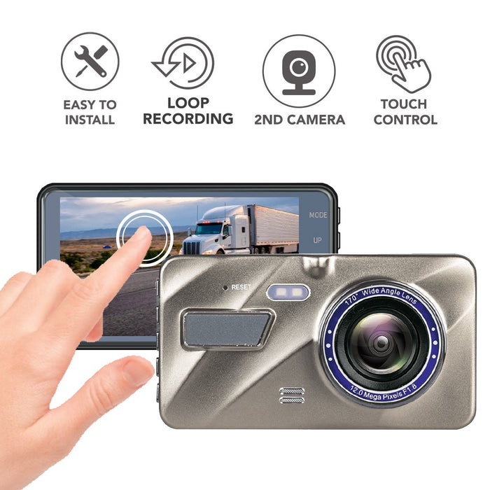 4th Gen 1080P Quad DVR Dash Cam - 4 Camera System