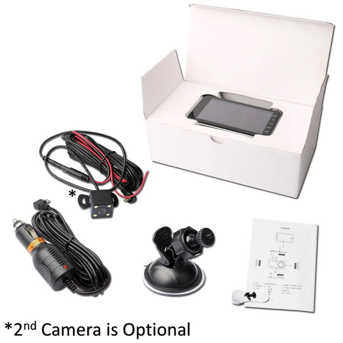4th Gen Dual DVR Dash Cam with Touch Screen - 2 Cam System