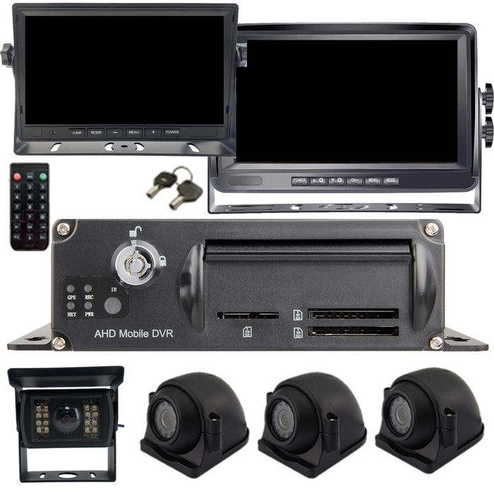 Top Dawg Black Box 1080P Dash Cam, 2-4 Cam MDVR System, For Fleets/ Truckers