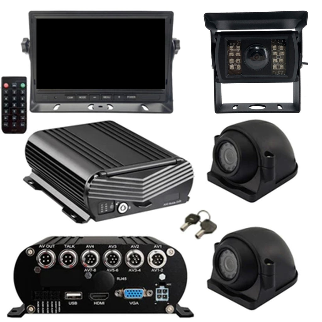 Top Dawg Black Box 1080P Dash Cam, 2-4 Cam MDVR System, For Fleets/ Truckers