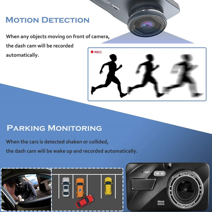 QUAD 2nd Gen Prime AHD Dash Cam with Touch Screen, Optional 2nd Camera