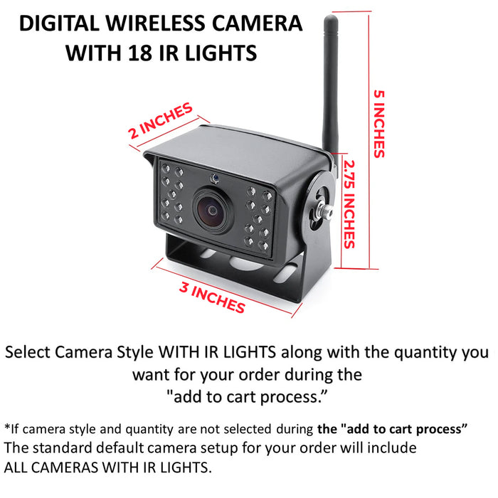 Agri Cam System! 2-4 Cam Wireless Backup Cam with 7inch LCD. HD Cams, —