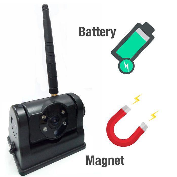 Heavy Duty WIFI Backup Camera with Built-In Battery & Magnet